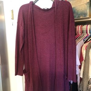 Burgundy Cardigan